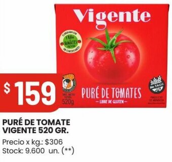 Changomas PURÉ DE TOMATE VIGENTE 520 GR. oferta