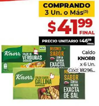 Diarco Knorr Caldo x 6 un oferta