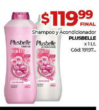 Diarco Plusbelle Shampoo y Acondicionador x 1lt oferta
