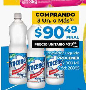 Diarco Procenex Limpiador Liquido x 900ml oferta