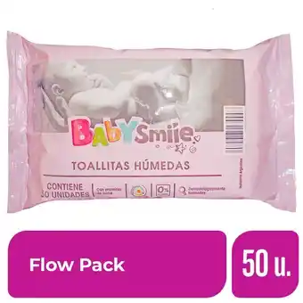 Supermercados DIA Toallitas húmedas baby smile flow pack 50 un. oferta