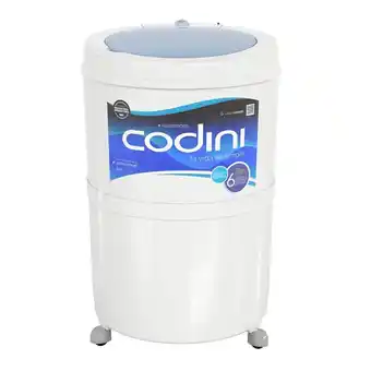 Frávega Lavarropas semiautomático carga superior codini silent 4052 10 kg oferta