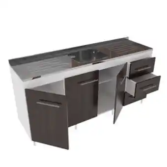 Musimundo Bajo mesada muebles orlandi blanco / wengue 3001 oferta