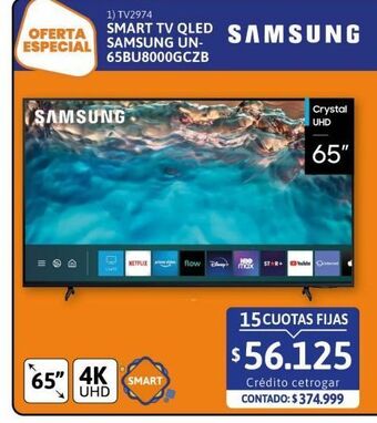 Cetrogar Smart tv samsung oferta