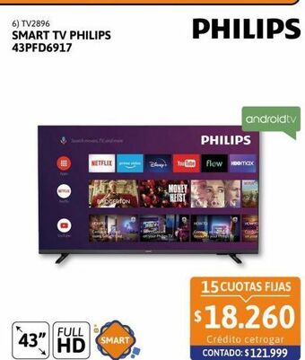 Cetrogar Smart tv philips oferta