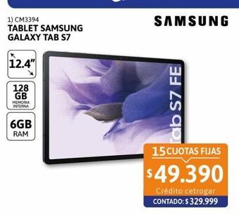 Cetrogar Tablet samsung oferta