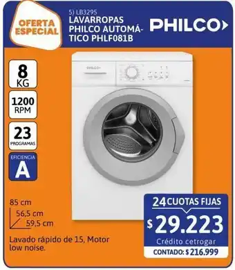 Cetrogar Lavarropas philco oferta