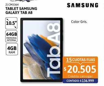Cetrogar Tablet samsung oferta