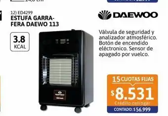 Cetrogar Estufa garrafera daewoo oferta