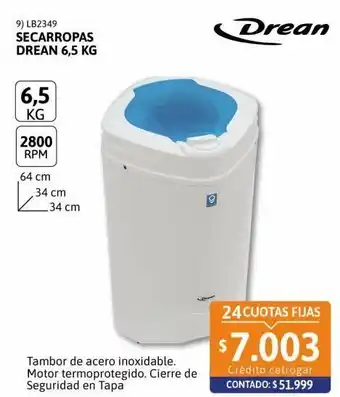 Cetrogar Secarropas drean oferta