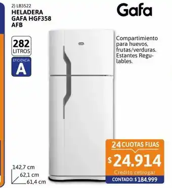 Cetrogar Heladera gafa oferta