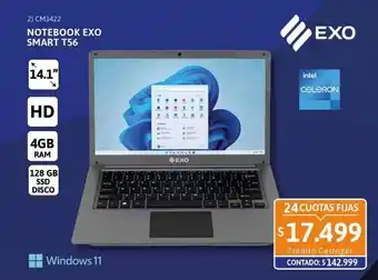 Cetrogar Notebook exo smart t56 cel 14.1 oferta