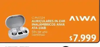 Cetrogar Auriculares aiwa oferta