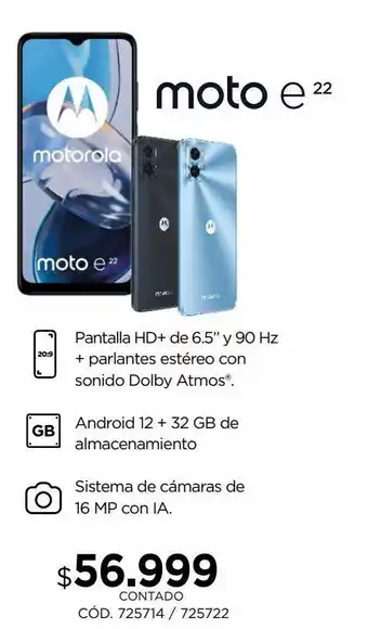 Coppel Pantalla moto e22 oferta