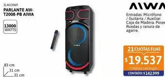 Cetrogar Parlantes aiwa oferta