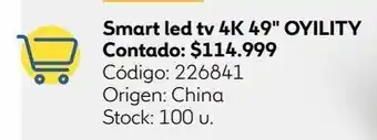 Coppel Smart tv led 49 oyility oferta