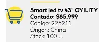 Coppel Smart tv led 43 oyility oferta