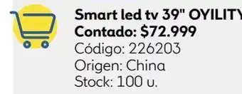 Coppel Smart tv led 39 oyility oferta