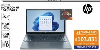 Cetrogar Notebook hp oferta