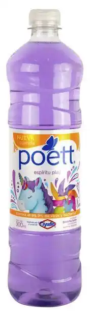 Desinfectante poett espíritu play 900ml
