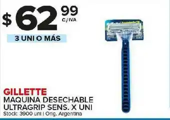 Carrefour Maxi Gillette Desechable Ultragrip Sens. X Uni oferta