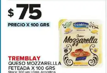 Carrefour Maxi Tremblay Queso Mozzarellla Feteada oferta