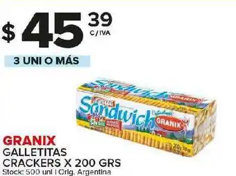 Carrefour Maxi Granix Galletitas Crackers x 200grs oferta