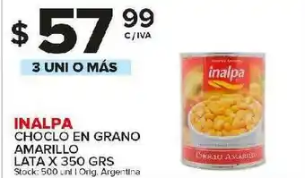 Carrefour Maxi Inalpa Choclo En Grano Amarillo x 350grs oferta