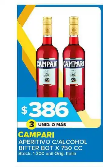 Carrefour Maxi Campari Aperitivo C Alcohol Bitter x 750cc oferta