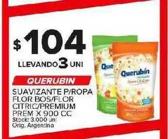 Carrefour Maxi Querubin Suavizante P Orpa Flor Bos Flor Citric Premium Prem x 900cc oferta