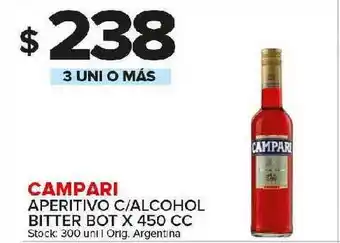 Carrefour Maxi Campari Aperitivo C Alcohol Bitter x 450cc oferta