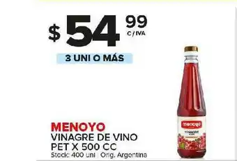 Carrefour Maxi Menoyo Vinagre De Vino x 500cc oferta