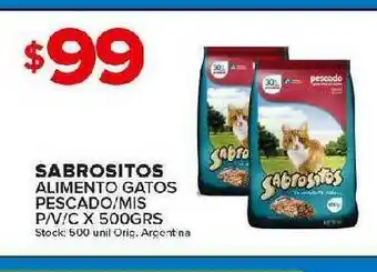 Carrefour Maxi Sabrositos Alimento Gatos Pescado Mis x 500grs oferta