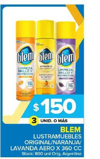 Carrefour Maxi Blem Lustramuebles Original Naranja Lavanda Aero x 360cc oferta