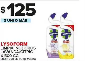 Carrefour Maxi Lysoform Limpia Inodoros Lavanda Citric x 500cc oferta