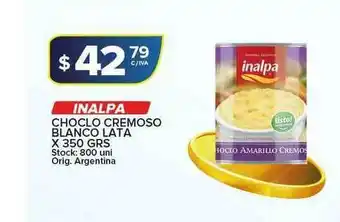 Carrefour Maxi Inalpa Choclo Cremoso Blanco Lata X 350 Grs oferta