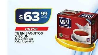 Carrefour Maxi Crysf Te En Saquitos X 50 Uni oferta