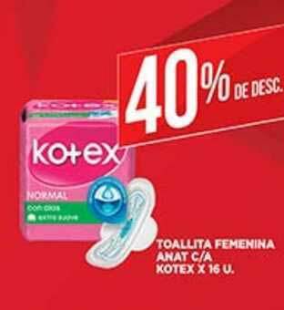 Supermercados DIA Toallita Femenina Anat C A Kotex oferta