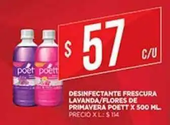 Supermercados DIA Desinfectante Frescura Lavanda Flores De Primavera Poett oferta