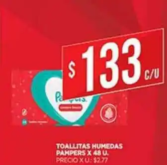 Supermercados DIA Toallitas Humedas Pampers x 48 u oferta