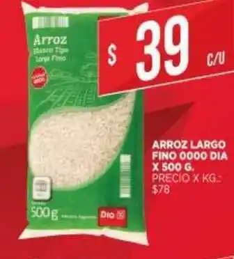 Supermercados DIA Arroz Largo Fino 0000 Dia x 500g oferta