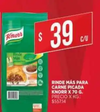 Supermercados DIA Rinde Más Para Carne Picada Knorr x 70 g oferta