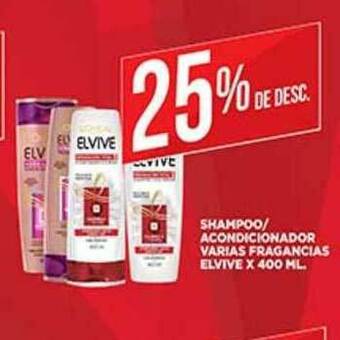 Supermercados DIA Shampoo Acondicionador Varias Fragancias Elvive oferta