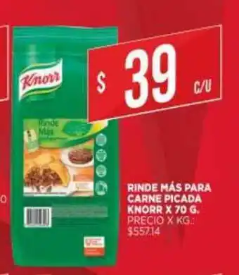 Supermercados DIA Rinde Más Para Carne Picada Knorr oferta
