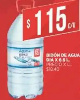 Supermercados DIA Bidón De Agua Dia x 6.5 l oferta