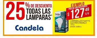 Supermercados DIA Lampara Led 7 Watts Luzfria Candela oferta