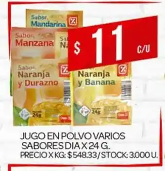 Supermercados DIA Jugo En Polvo Varios Sabores Dia oferta