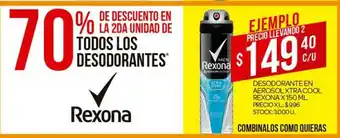 Supermercados DIA Desodorante En Aerosol Xtra Cool Rexona x 150 ml oferta