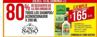 Supermercados DIA Shampoo Acondicionador Tio Nacho x 200 ml oferta