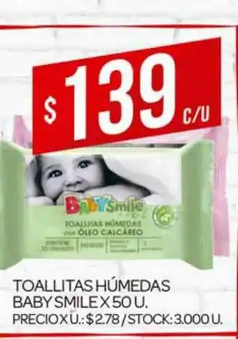 Supermercados DIA Toallitas Húmedas Baby Smile oferta